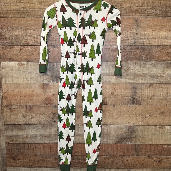 🌻LazyOne Little Boy’s No Peeking! Flapjack size 6 Onsie Pajama Cotton Holiday - Picture 2 of 9